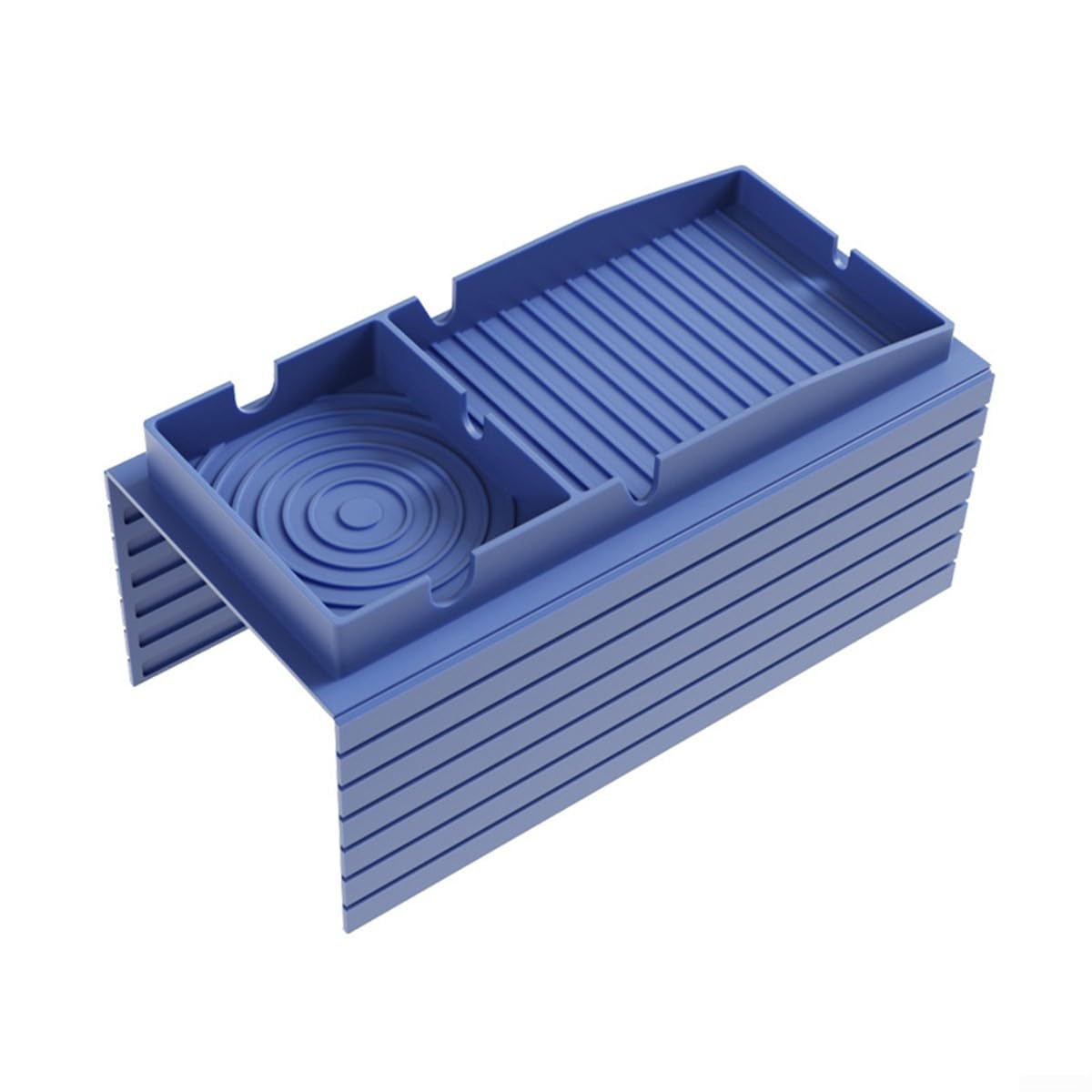 Silikon-Getränkehalter für Sofa, Armlehne, rutschfest, Organizer für Fernbedienung, Snacks, Telefon, mit Getränkehaltern in verschiedenen Größen (blau) von Elchuiaby
