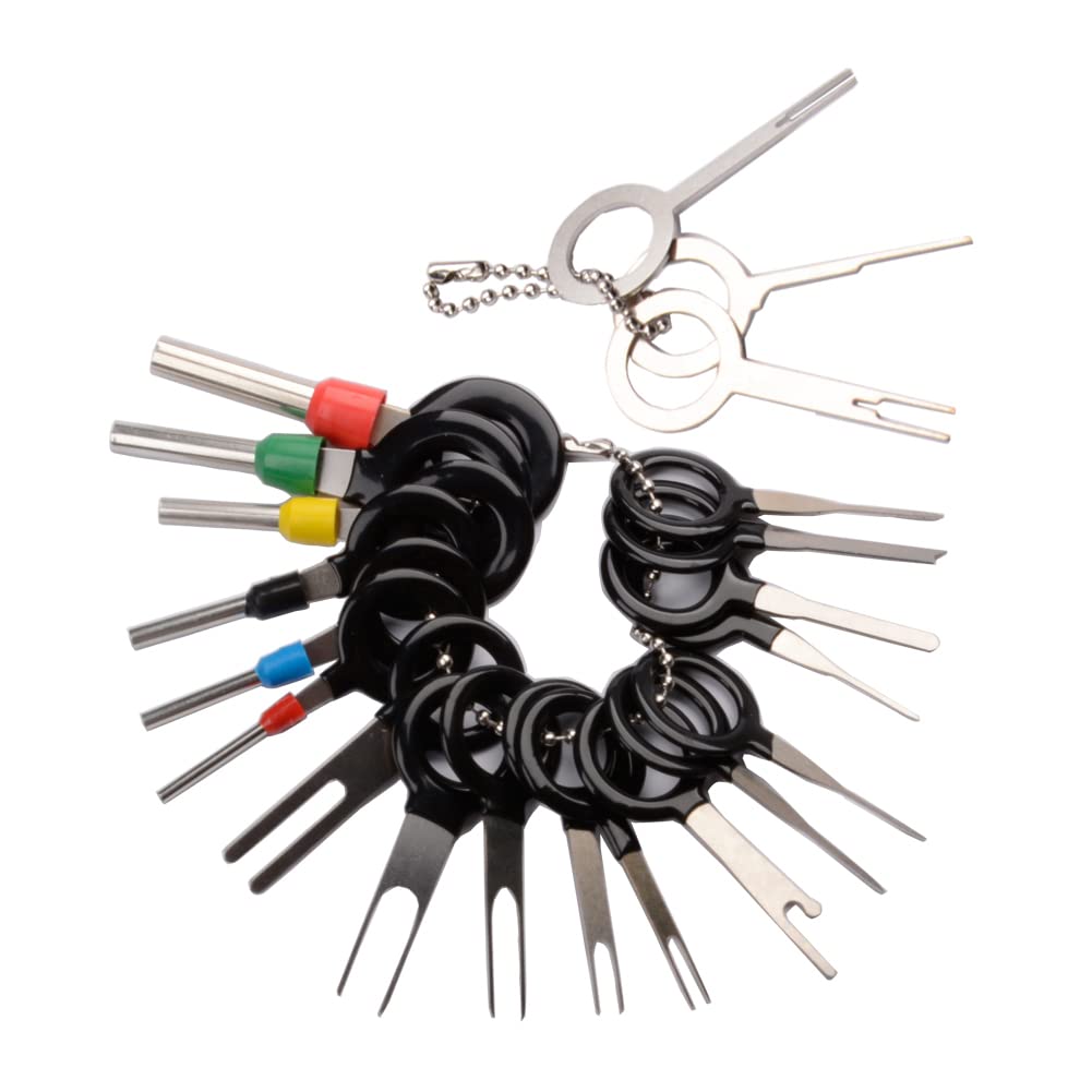 Electrely 21Stk Entriegelungswerkzeug Pin Lösewerkzeug KFZ Stecker Auspinwerkzeug Tool für Flach- und Rundsteckkontakte Electrely 21Stk Entriegelungswerkzeug Pin Lösewerkzeug KFZ Stecker Auspinwerkzeug Tool für Flach- und Rundsteckkontakte von Electrely