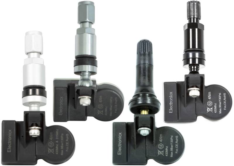 4 Stück Reifendrucksensoren Radsensor Luftdrucksensoren RDKS TPMS kompatibel mit BMW 2er 11.2019-12.2023 G42 Alu Schwarz von Electronicx