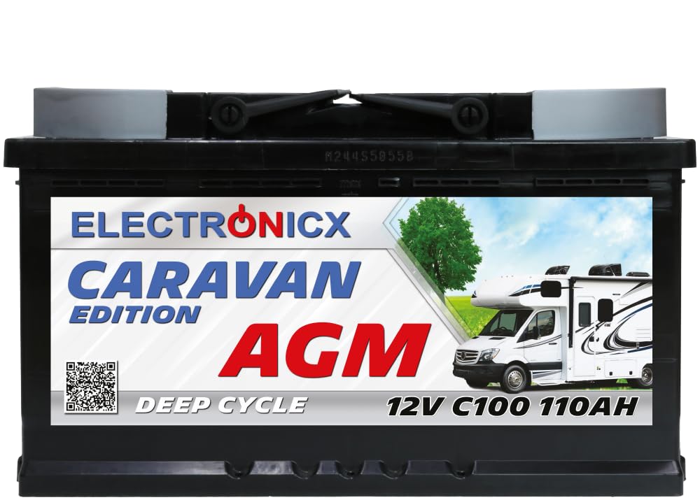 Wohnwagen AGM Batterie 110Ah 12V Mover Wohnwagen & Solarbatterie – 12V 110 Ah Batterien für Camping, Wohnmobil Boot Solaranlage Akku Deep Electronicx. Wohnwagen AGM Batterie 110Ah 12V Mover Wohnwagen & Solarbatterie – 12V 110 Ah Batterien für Camping, Wohnmobil Boot Solaranlage Akku Deep Electronicx. von Electronicx