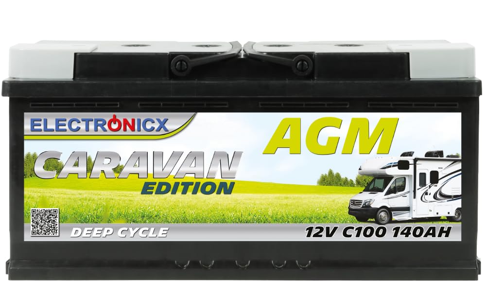 Electronicx Premium AGM Batterie 140Ah 12V für Wohnwagen, Wohnmobile, Solarbatterie, Boot: Solar Mover-kompatibel, optimale Versorgungsbatterie 140 Ah Electronicx Premium AGM Batterie 140Ah 12V für Wohnwagen, Wohnmobile, Solarbatterie, Boot: Solar Mover-kompatibel, optimale Versorgungsbatterie 140 Ah von Electronicx