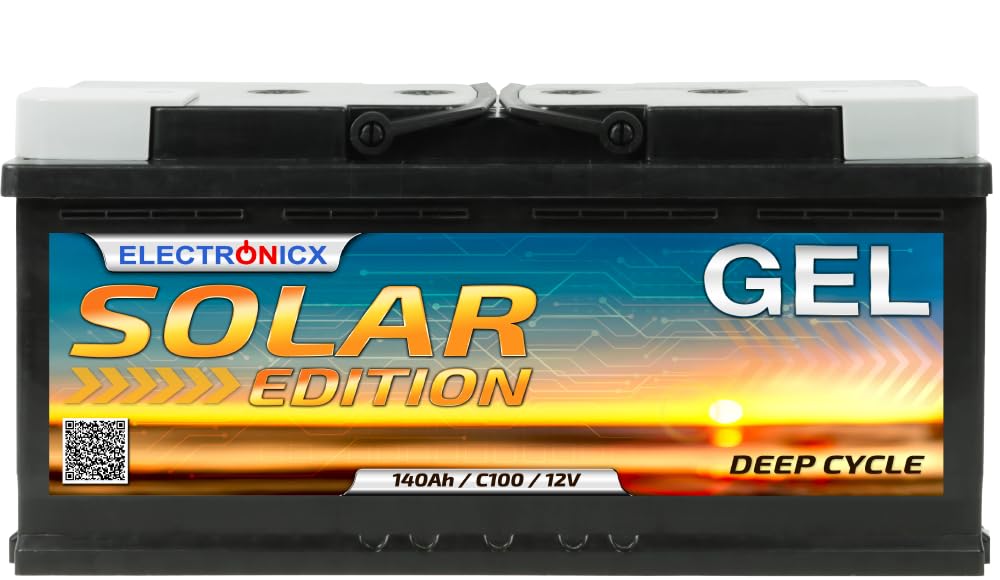 GEL Batterie 140Ah Solar Edition Leistungsstarker 12V Akku Solaranlagen Solarbatterie GEL Technologie Gelbatterie Solar Batterien Solarakku 140 Ah GEL Batterie 140Ah Solar Edition Leistungsstarker 12V Akku Solaranlagen Solarbatterie GEL Technologie Gelbatterie Solar Batterien Solarakku 140 Ah von Electronicx