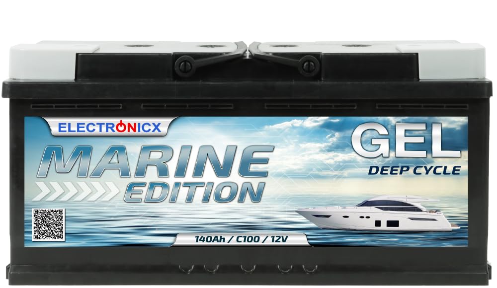 Gel Batterie 12V 140Ah Marine Edition – GEL Technologie,Bootsbatterie Solarbatterie, Wohnmobile, Boot Camping Robust zuverlässige 140 Ah Akku Sola Gel Batterie 12V 140Ah Marine Edition – GEL Technologie,Bootsbatterie Solarbatterie, Wohnmobile, Boot Camping Robust zuverlässige 140 Ah Akku Sola von Electronicx