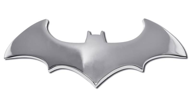Elektroplate Batman 3D ABS Chrome Car Emblem, Silber, Auto, Automobil-Emblem von Elektroplate