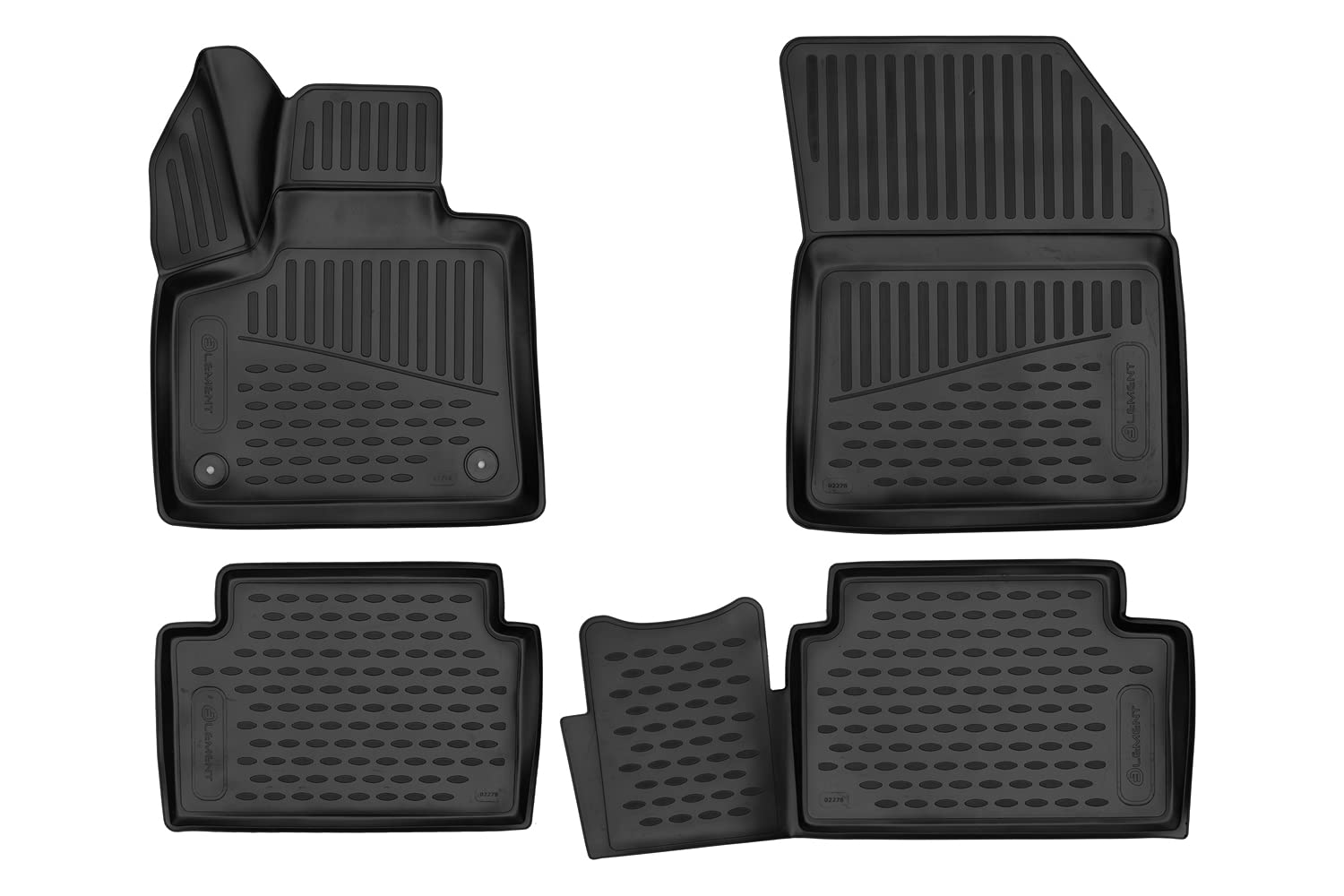 Element 3D Gummimatten Passgenaue Fußmatten Citroen C5 Air 2019-4 TLG, Schwarz Element 3D Gummimatten Passgenaue Fußmatten Citroen C5 Air 2019-4 TLG, Schwarz von Element