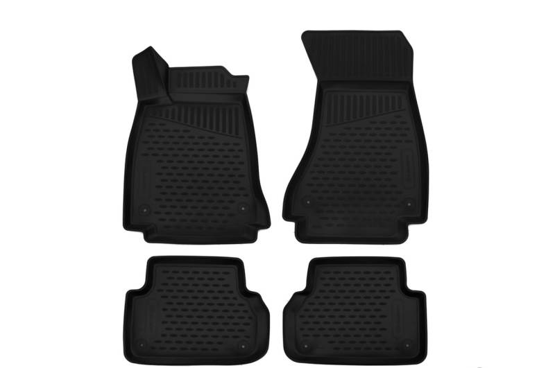 Element Passgenaue Premium 3D Gummimatten Fussmatten Designed für Audi A4, Mk5 (B9), 2015-2024, Limousine/Avant/Allroad, 4 TLG, Schwarz von Element