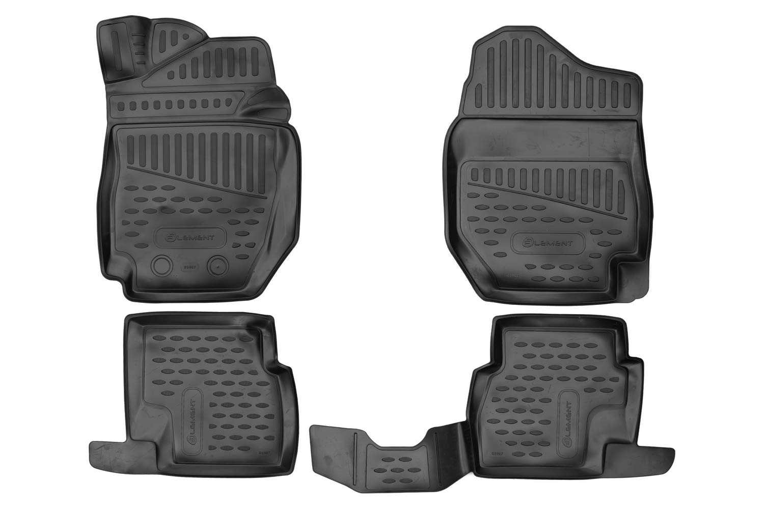 Element 3D Passgenaue Premium Antirutsch Gummimatten Fußmatten Suzuki Jimny IV 2018->Schaltgetriebe, Schwarz Element 3D Passgenaue Premium Antirutsch Gummimatten Fußmatten Suzuki Jimny IV 2018->Schaltgetriebe, Schwarz von Element