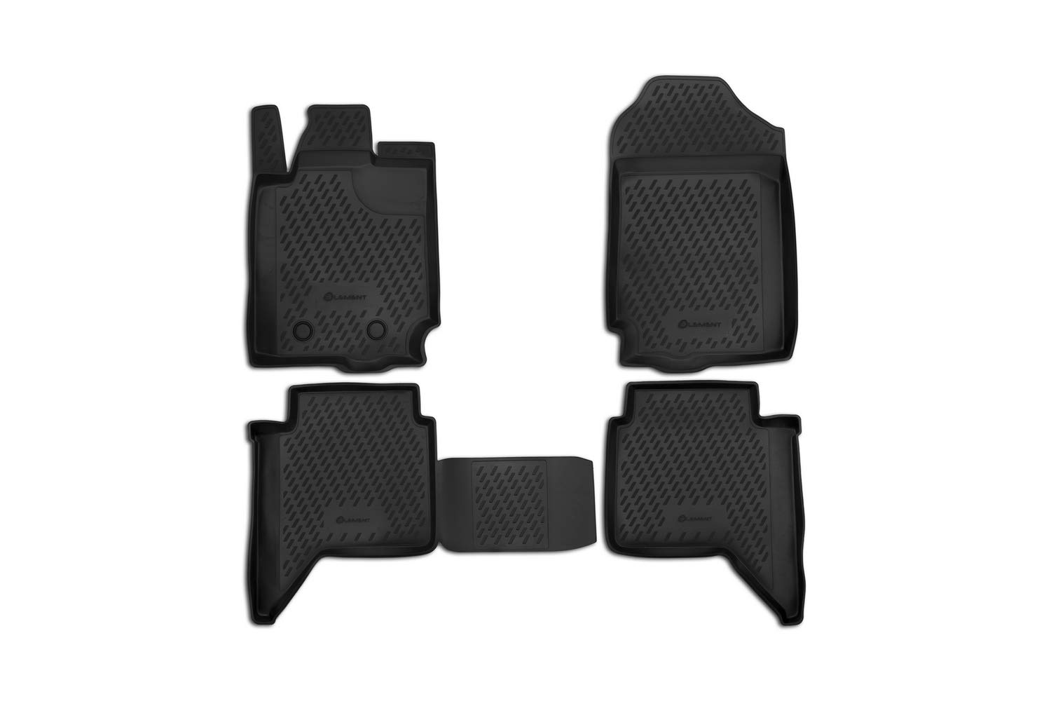 Element Passgenaue Premium 3D Gummimatten Fussmatten Designed für Ford Ranger, MK3, 4 Türen, 2011-2024, 4 TLG. von Element