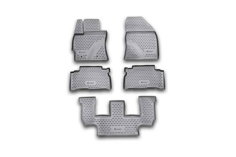 Element Passgenaue 3D Fussmatten Designed für Toyota Verso, 2009-2013, 3-Reihen, 5 TLG. von Element