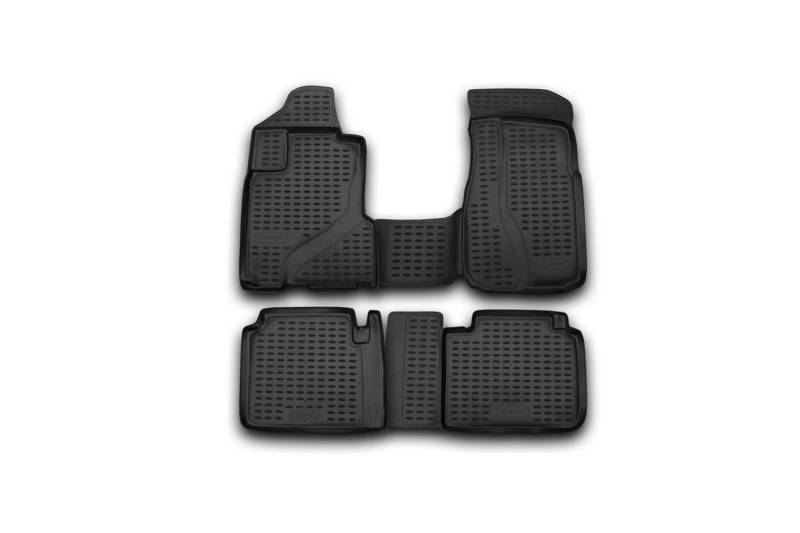 Element 3D Gummimatten Set passend für Honda CR-V | Mk2 II | 2001-2007 | 100% passgenaue Auto Fußmatten, robuste Universal Fußmatte Auto, Gummimatten Auto, Auto Fussmatten Gummi von Element