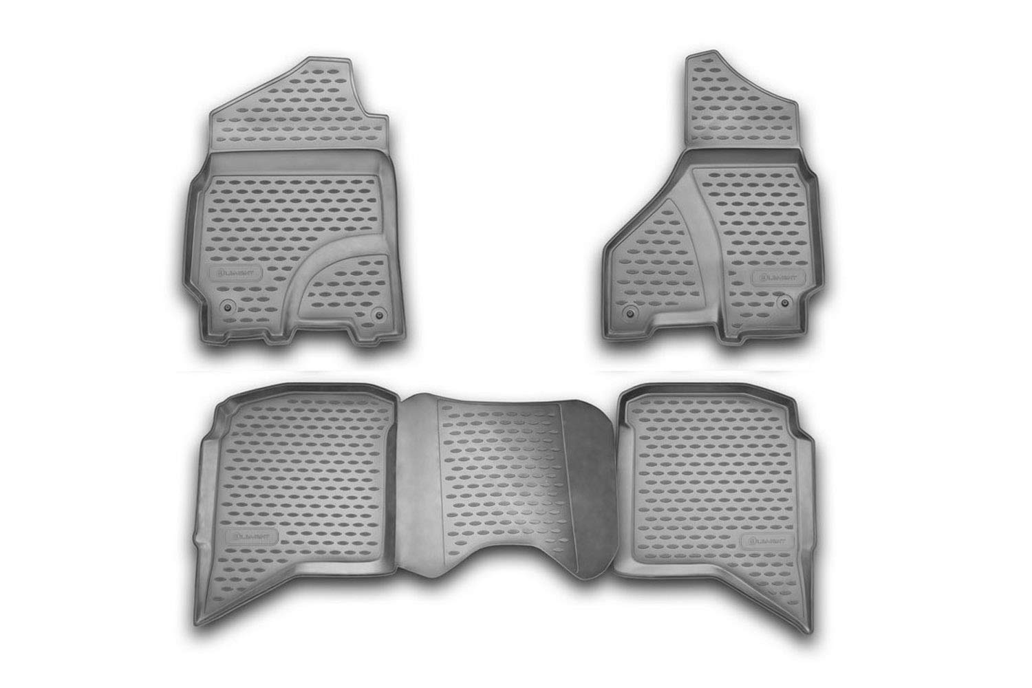 Element Gummimatten Passgenaue Fußmatten Dodge RAM 1500/2500/3500 Crew Cab 2002-2012 4tlg von Element