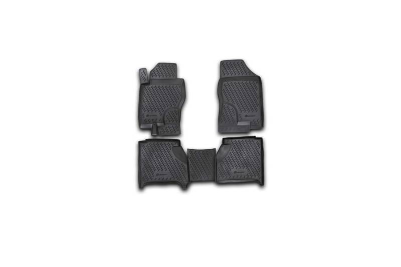 Element 3D Gummimatten Set passend für Nissan Navara | Mk3 III (D40) | 2004-2015 | 100% passgenaue Auto Fußmatten, robuste Universal Fußmatte Auto, Gummimatten Auto, Auto Fussmatten Gummi von Element