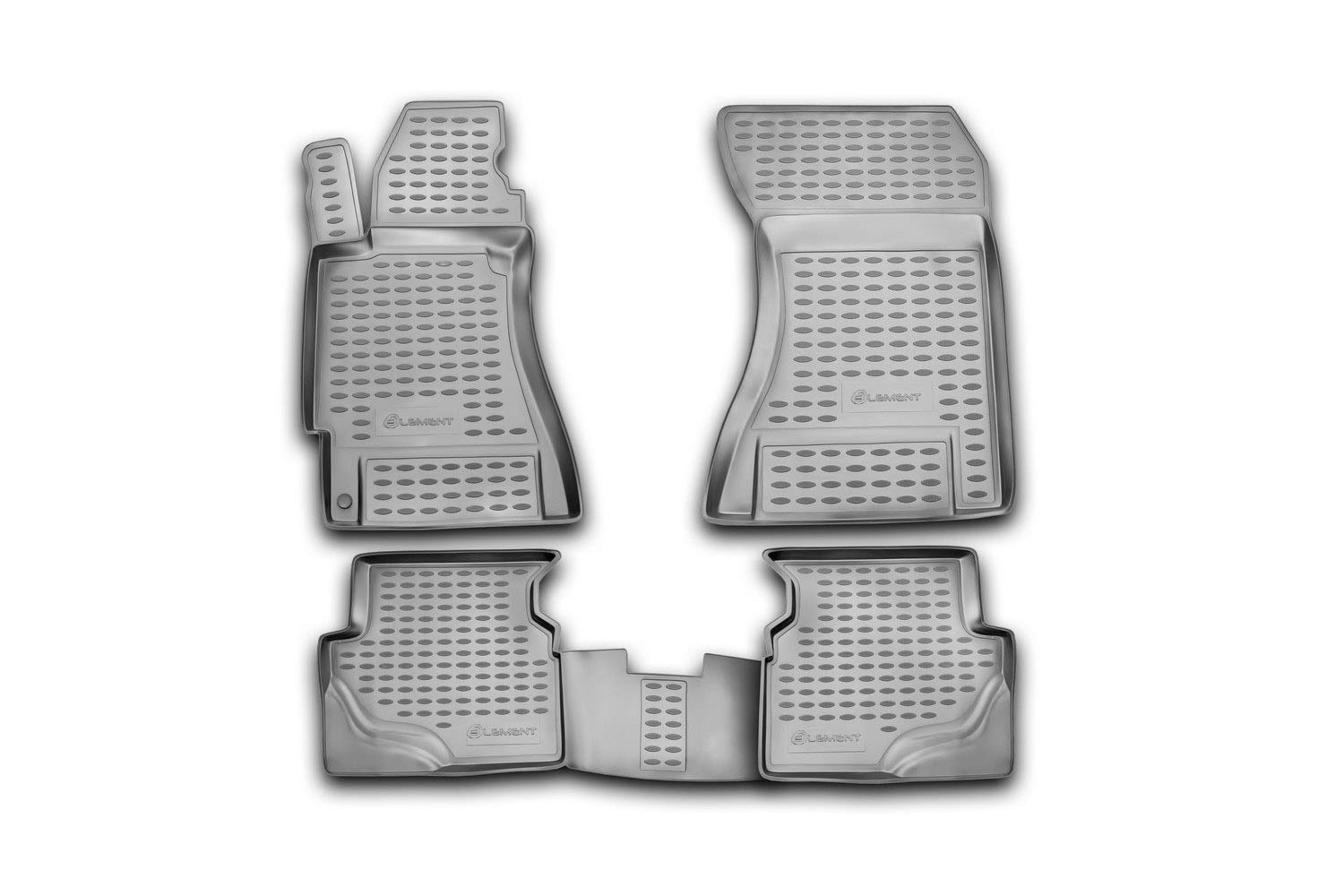 Element Gummimatten Passgenaue Fußmatten Subaru Forester 2003-2008 4tlg von Element