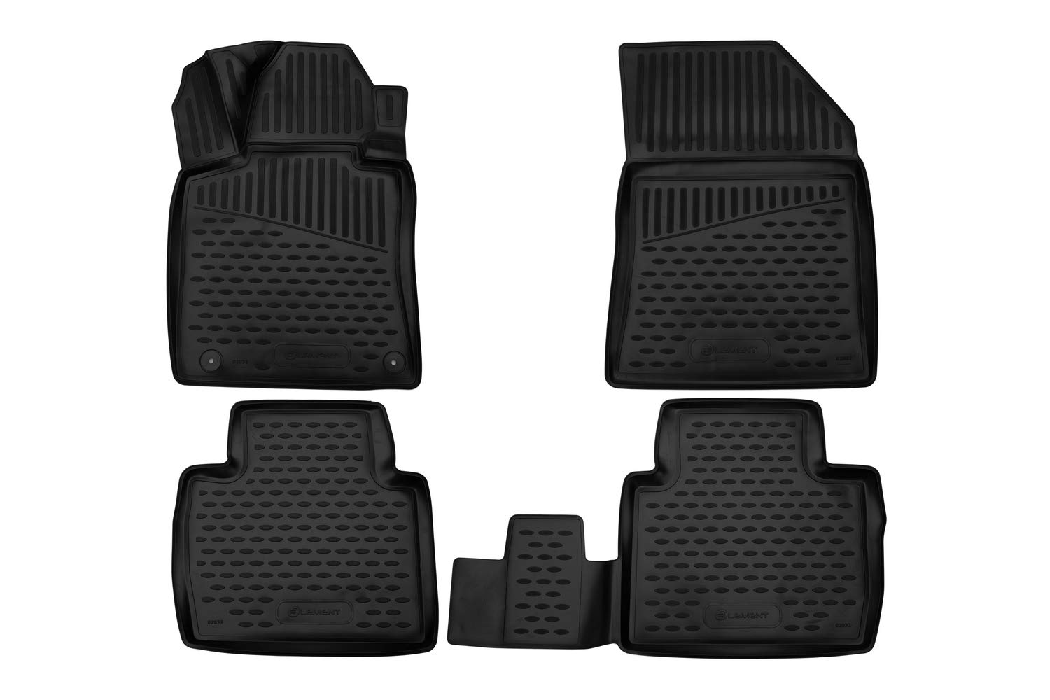 Element Paßform Passgenaue Fußmatten für Peugeot 508 II Kombi 2 508 2019-3D-Hoher Rand Gummimatten von Element