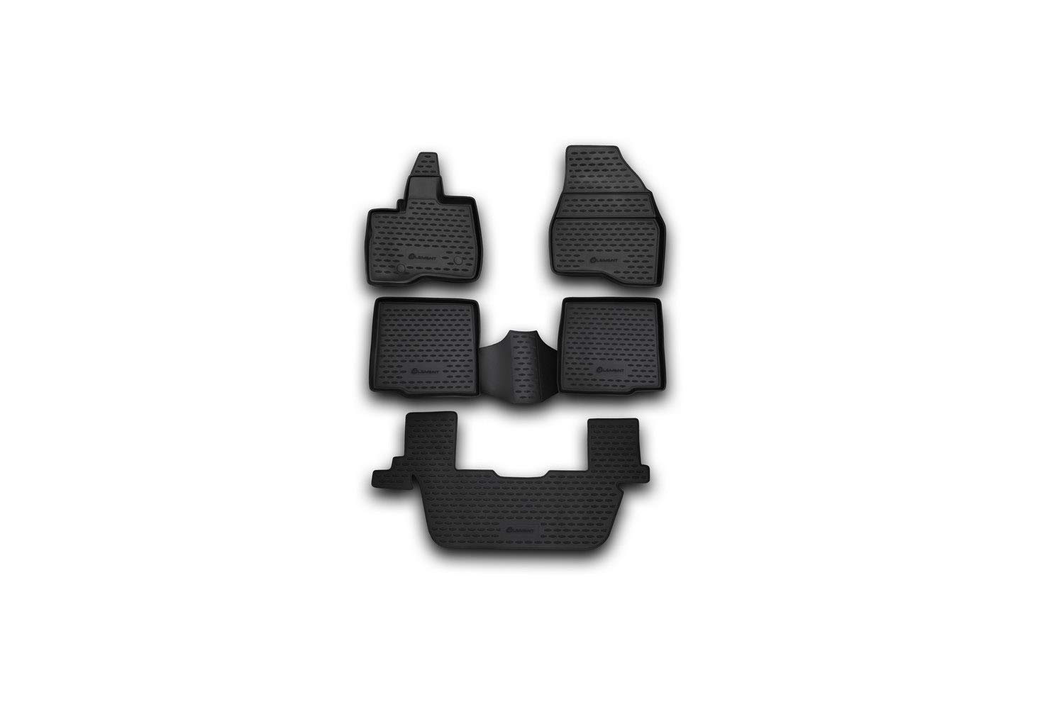 Element 3D Gummimatten Set passend für Ford Explorer | 2011-2014 | 100% passgenaue Auto Fußmatten, robuste Universal Fußmatte Auto, Gummimatten Auto von Element
