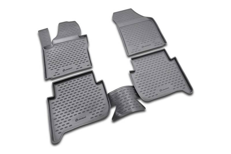 Element Passgenaue Premium 3D Gummimatten Fussmatten passend für Volkswagen Touran, Mk1 - Mk2, 2003-2024, 5-Sitze, 4 TLG, Schwarz von Element