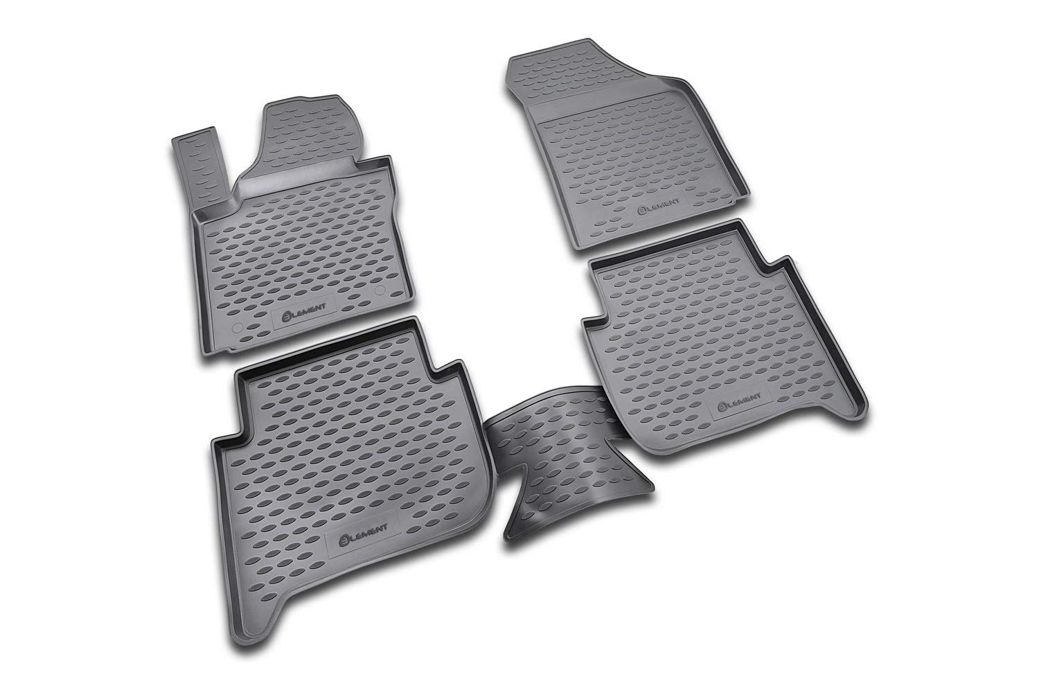 Element Passgenaue Premium 3D Gummimatten Fussmatten passend für Volkswagen Touran, Mk1 - Mk2, 2003-2024, 5-Sitze, 4 TLG, Schwarz Element Passgenaue Premium 3D Gummimatten Fussmatten passend für Volkswagen Touran, Mk1 - Mk2, 2003-2024, 5-Sitze, 4 TLG, Schwarz von Element