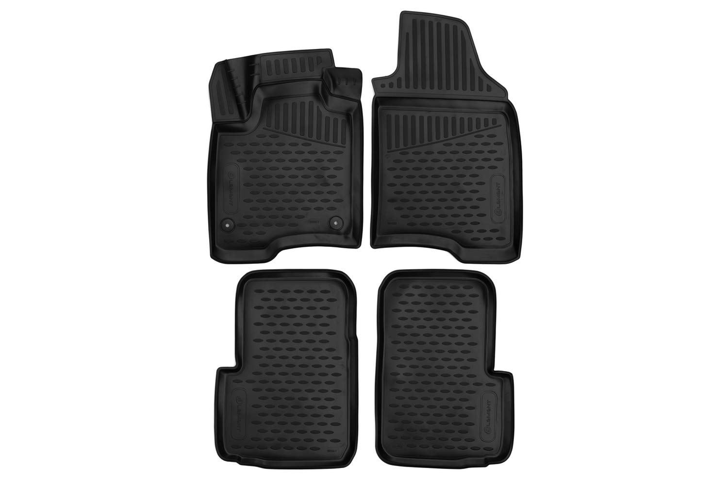 Element Passgenaue Premium 3D Gummimatten Fussmatten Designed für FIAT Panda, Mk3, 2011-2024, 4 TLG, Schwarz Element Passgenaue Premium 3D Gummimatten Fussmatten Designed für FIAT Panda, Mk3, 2011-2024, 4 TLG, Schwarz von Element