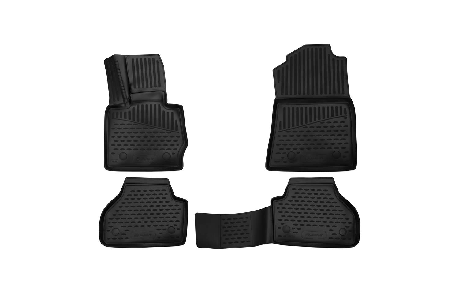 Element 3D Gummimatten Set passend für BMW X4 (F26) | 2014-2018 | 100% passgenaue Auto Fußmatten, robuste Universal Fußmatte Auto, Gummimatten Auto von Element