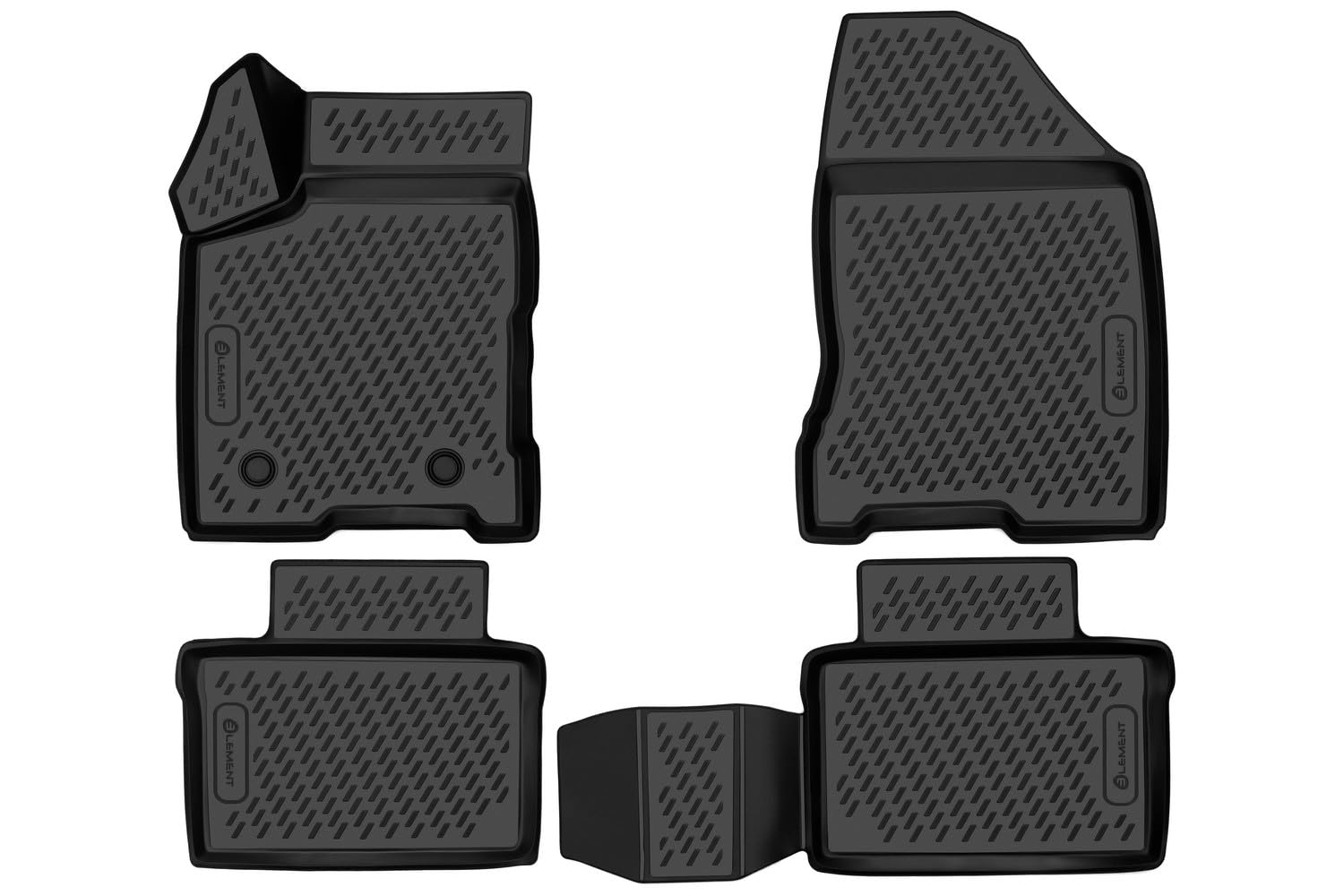 Element Passgenaue Premium 3D Gummimatten Fussmatten Designed für BMW X5, Mk2 E70, 2006-2013, 4 TLG. von Element