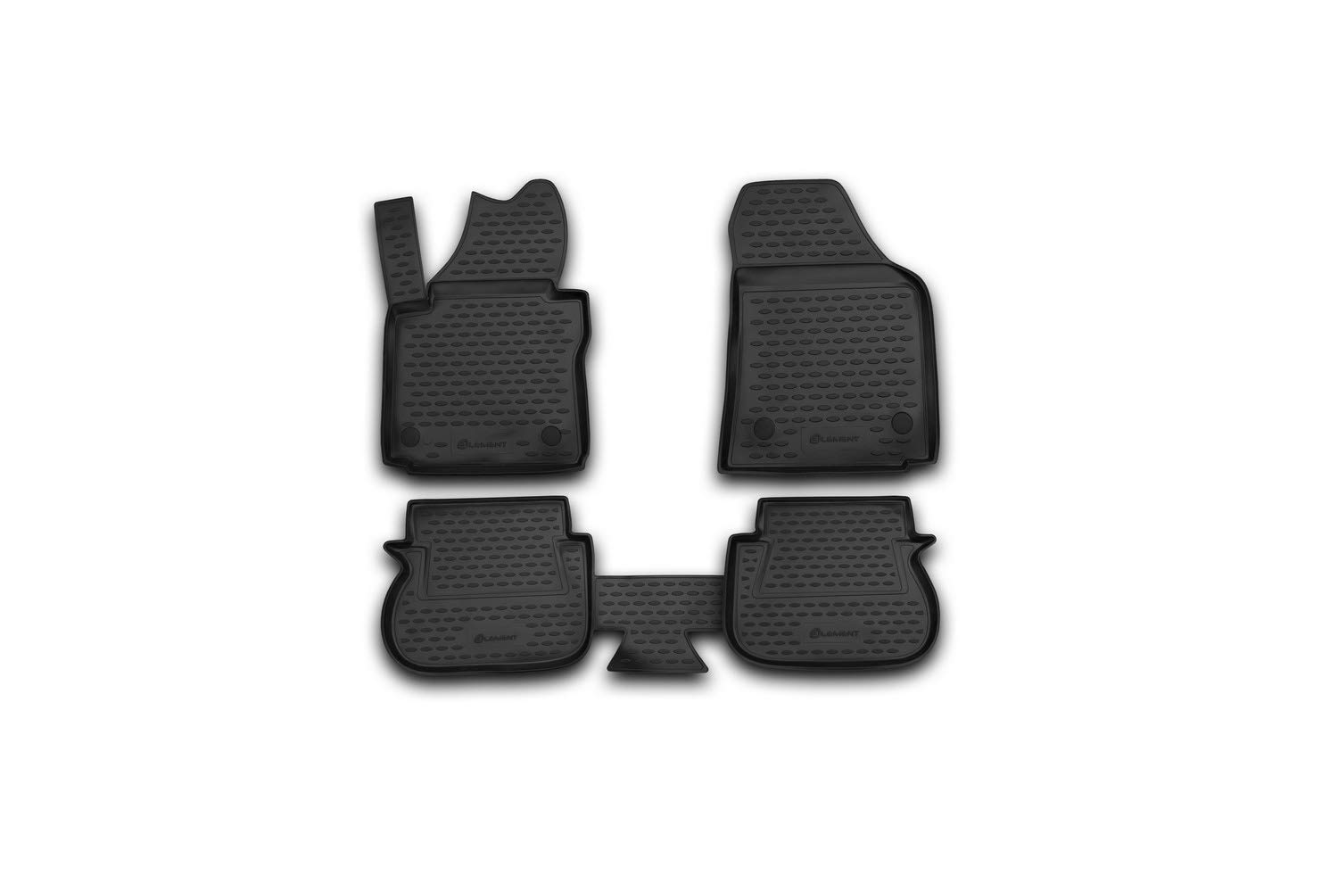 Element Passgenaue Premium Antirutsch Gummimatten Fußmatten für VW Caddy III ab Bj.04-15 von Element