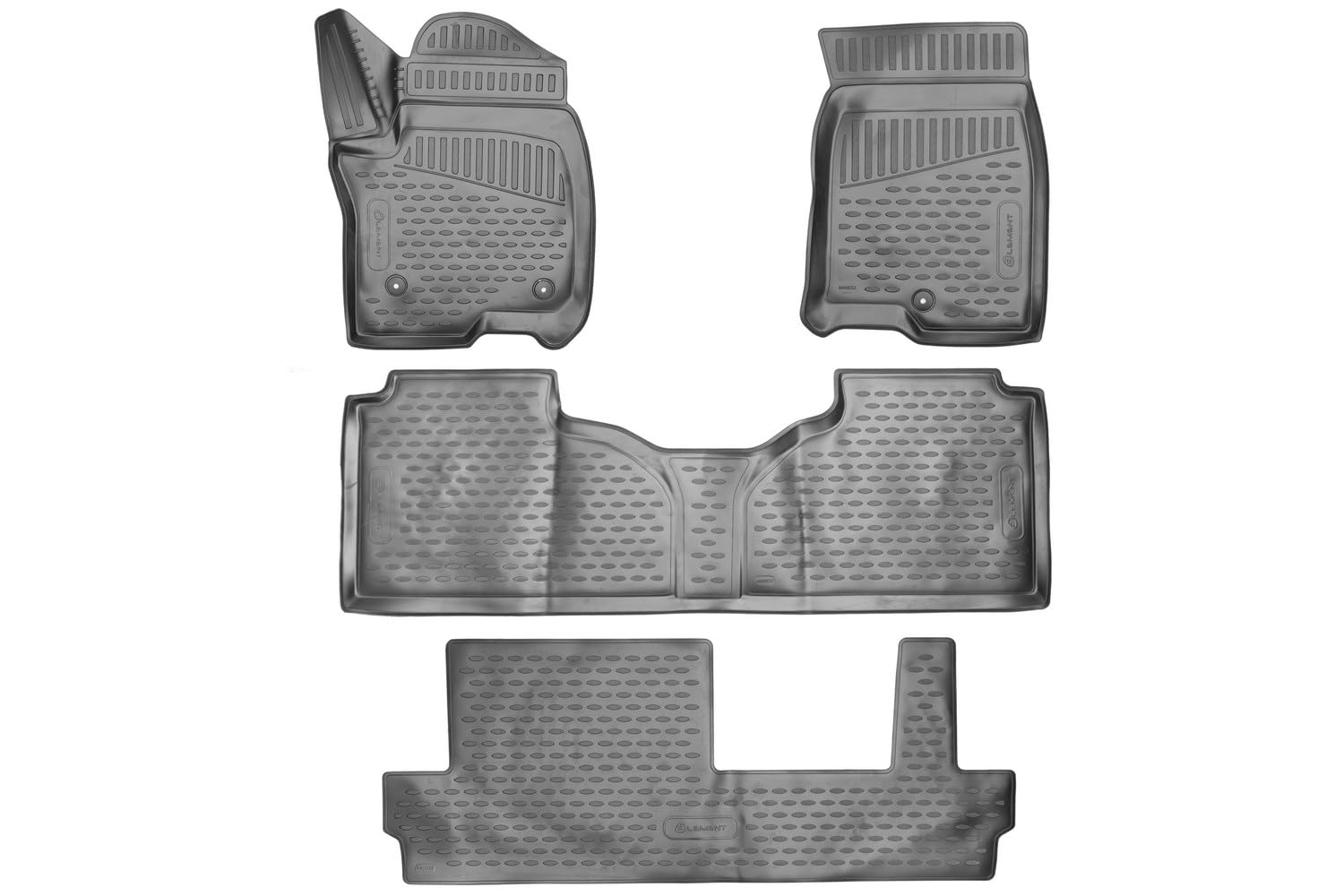 Passgenaue ELEMENT 3D Fussmatten für Chevrolet Suburban, 2021->, SUV, Bench Seating, 4 TLG. von Element