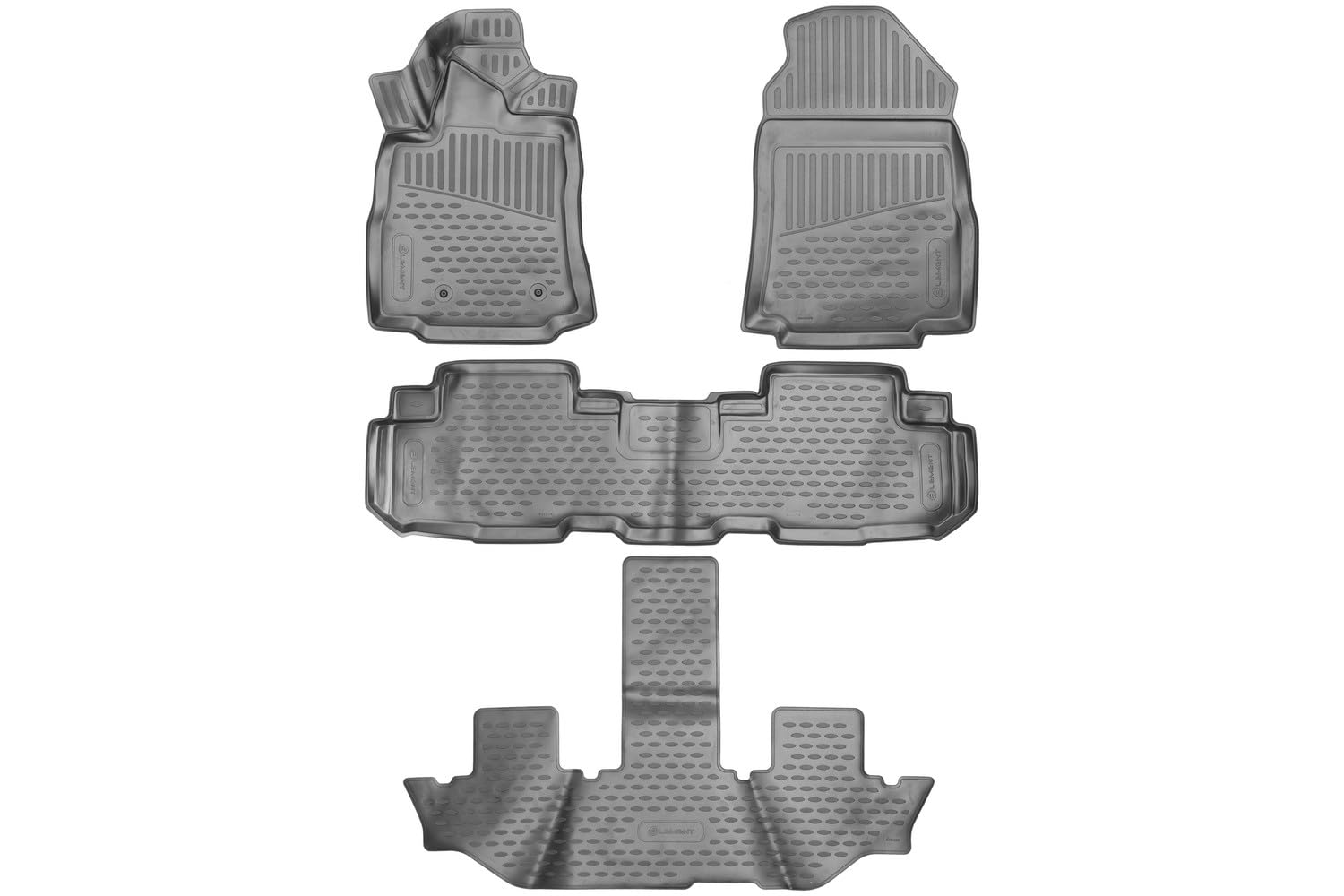 Passgenaue ELEMENT 3D Fussmatten für Subaru Ascent Schalensitze in der 2. Reihe, 2018 - >, SUV, 4 TLG. von Element
