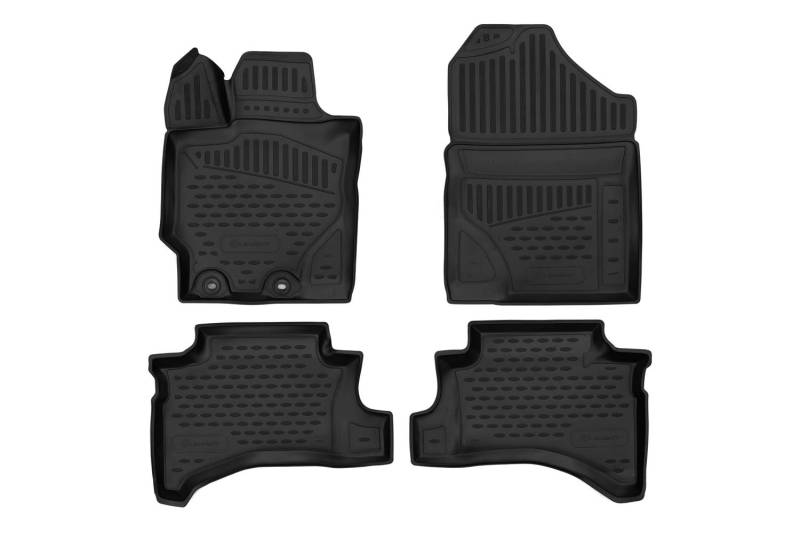 Element Fußmatten Gummimatten für Designed for Toyota Yaris 2020-> Hb. 4 TLG, shwarz, ajustement mesuré au Laser personnalisé von Element