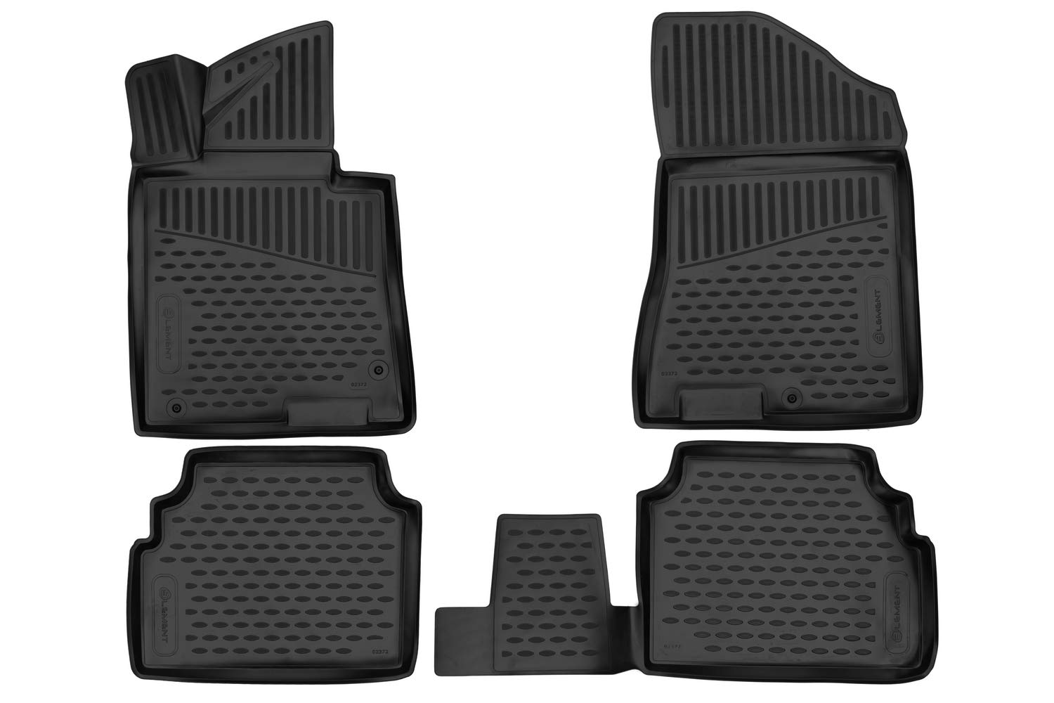 Element Passgenaue Fußmatten Gummimatten für Hyundai Sonata 2019-> Limousine 4 TLG von Element