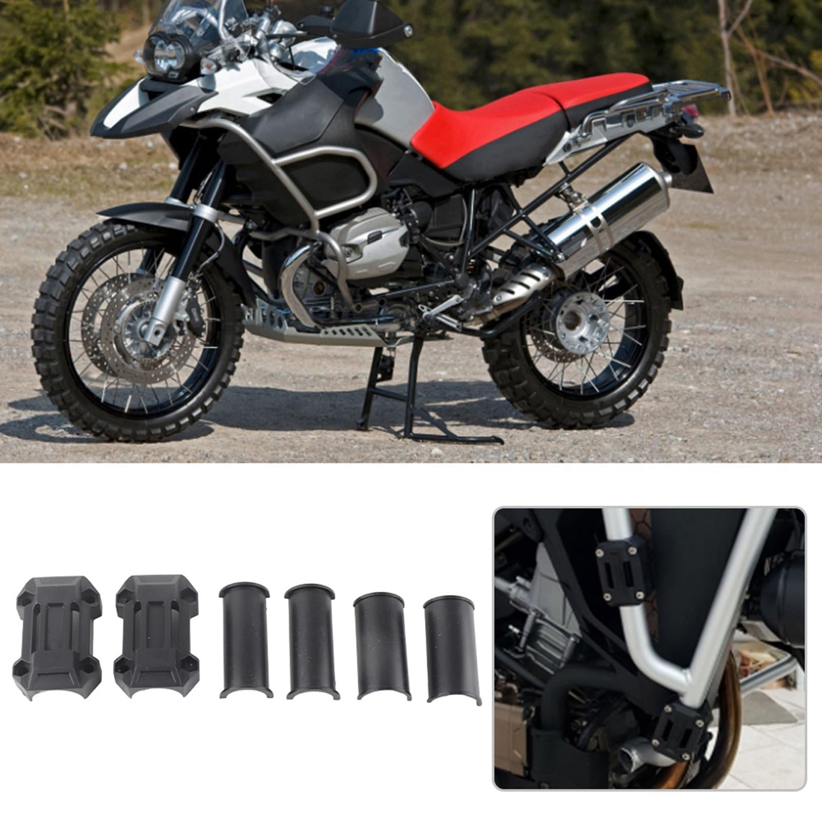 ElgnAura Bumper Block Protective, 2 Pair Engine Bumper Block Motorcycle Engine Guard Decor 22/25 / 28mm Fit for R1200GS R1150GS ElgnAura Bumper Block Protective, 2 Pair Engine Bumper Block Motorcycle Engine Guard Decor 22/25 / 28mm Fit for R1200GS R1150GS von ElgnAura