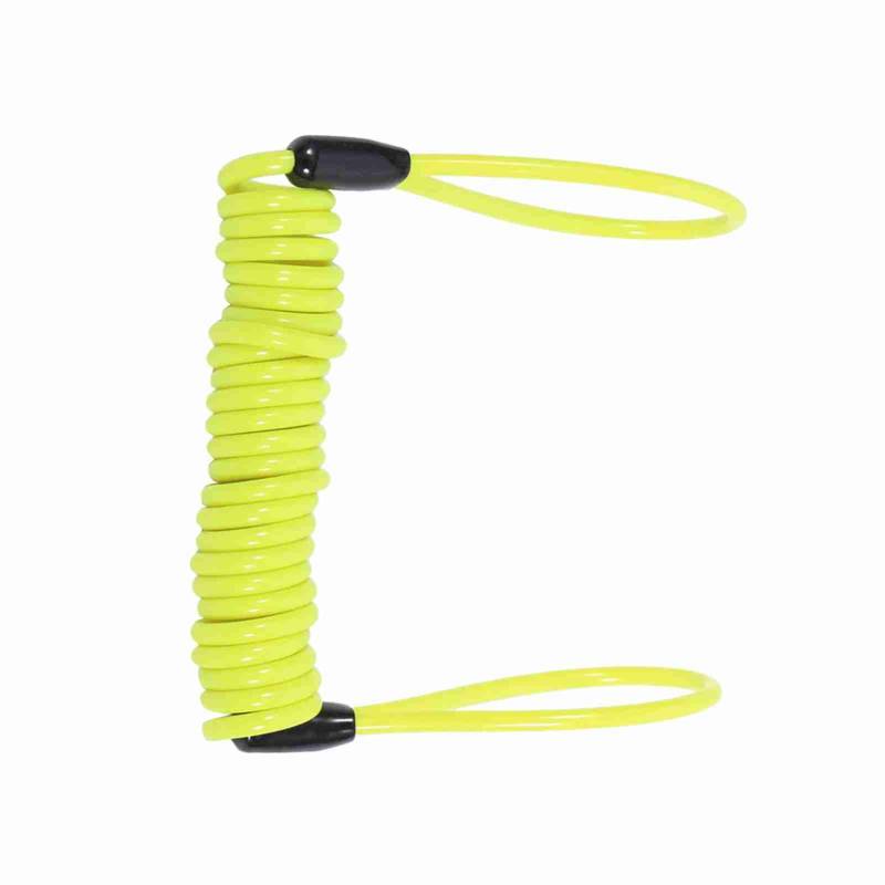 ElgnAura Motorcycle Alarm Disc Lock Antitheft Security Cable Lock with Reminder Coil for Scooter Motorcycle Bike Brake Disc Red (Yellow) von ElgnAura