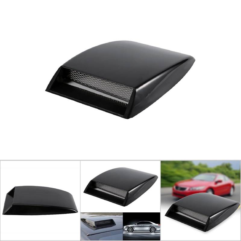 ElgnAura Universal Car Air Intake Scoop Decorative Hood Vent Cover Turbo Bonnet Vent Sticker (Black) von ElgnAura
