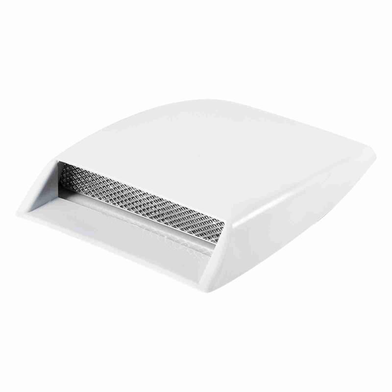 ElgnAura Universal Car Air Intake Scoop Decorative Hood Vent Cover Turbo Bonnet Vent Sticker (White) von ElgnAura