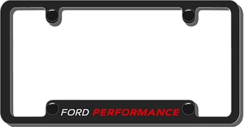 Elite Automotive Products, Inc. Ford Performance Kennzeichenrahmen Halter schwarz Metall 4 Loch gekerbt für Ford von Elite Automotive Products, Inc.