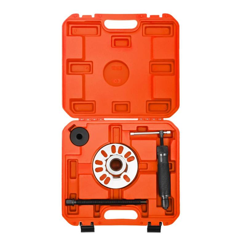 Elksften 10T Hydraulischer Radlager Abzieher Werkzeug, Hydraulik Radnaben Abzieher Satz Anwendbarer Bolzen-Umfang 3,78-4,92 Zoll 4-Loch- oder 5-Loch-Räder (Rot) von Elksften