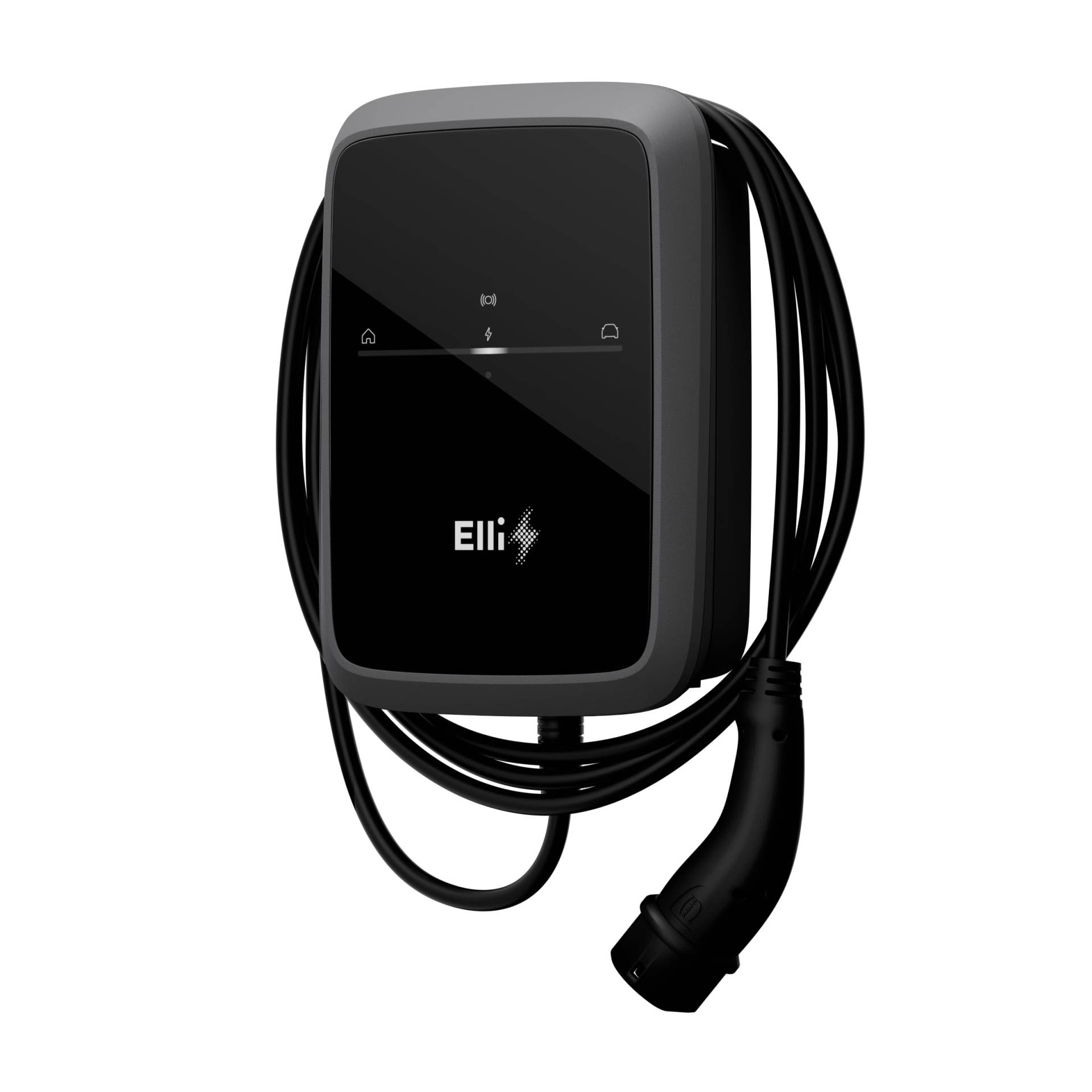 Elli Charger 2 Pro 139915007 Wallbox | 22 kW | 7,5m Typ 2 Kabel | RFID/APP/ISO 15118 (PnC) | MID, LAN/WLAN/SIM+ | OCPP 2.0.1/Modbus RTU&TCP/EEBus | DC-Schutz | Ladestation für Elektro-/Hybrid-Auto von Elli