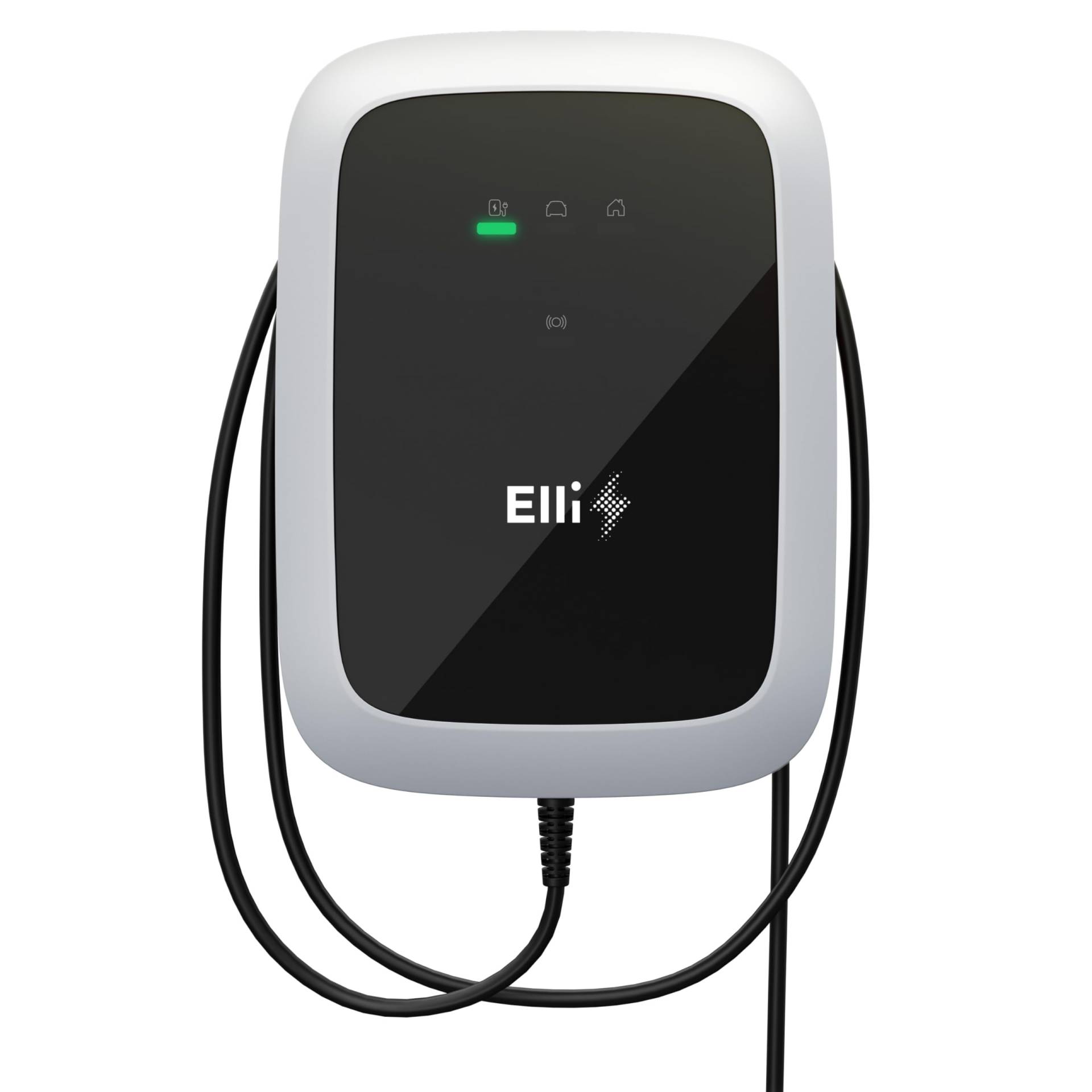 Elli Charger Pro 2045384 Wallbox | 11 kW |7,5 m Typ 2 Kabel | RFID | MID | LAN/WLAN/SIM | OCPP/EEBus | DC-Schutz | geignet für alle Typ 2 Elektro-/Hybrid-Autos von Elli