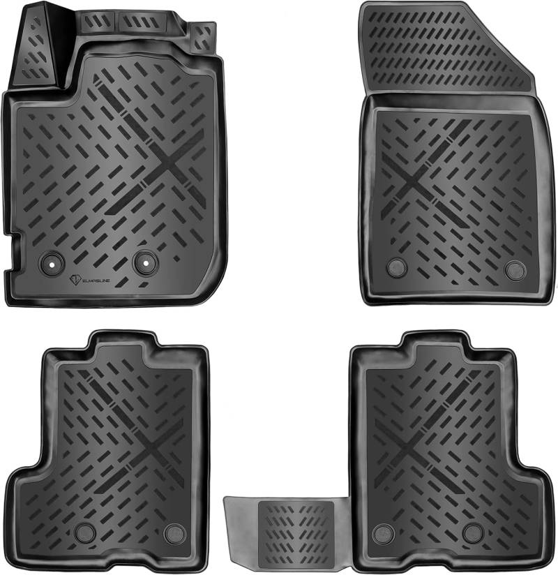 ELMASLINE 3D Gummimatten für Dacia Duster 2021-2024 - 4x4 | Extra Hoher Rand (5cm) Zubehör Fußmatten von Elmasline
