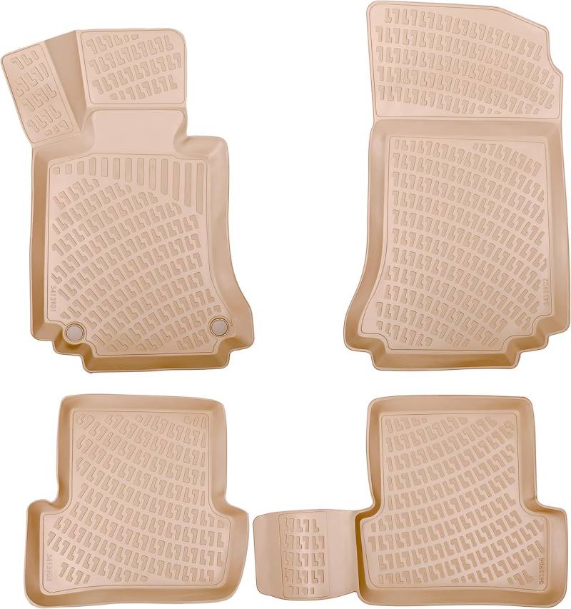 ELMASLINE 3D Gummimatten für OPEL GRANDLAND X ab 2017 (Beige) | Zubehör Fußmatten von Elmasline