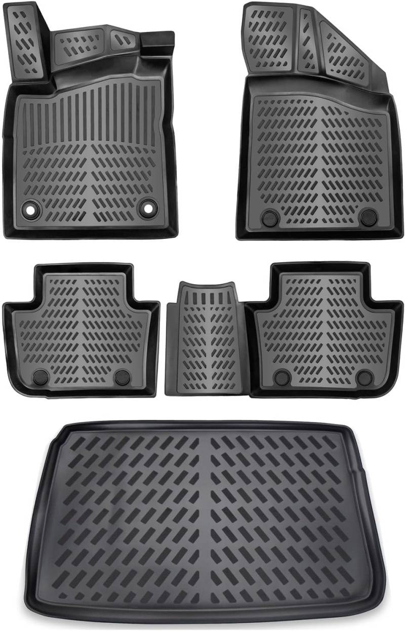 ELMASLINE 3D Gummimatten & Kofferraumwanne Set für MG4 | Variabler Ladeboden - Obere Position | (Luxury/Comfort/XPOWER/Trophy Extended Range Pakete) | Zubehör Kofferraummatte von Elmasline