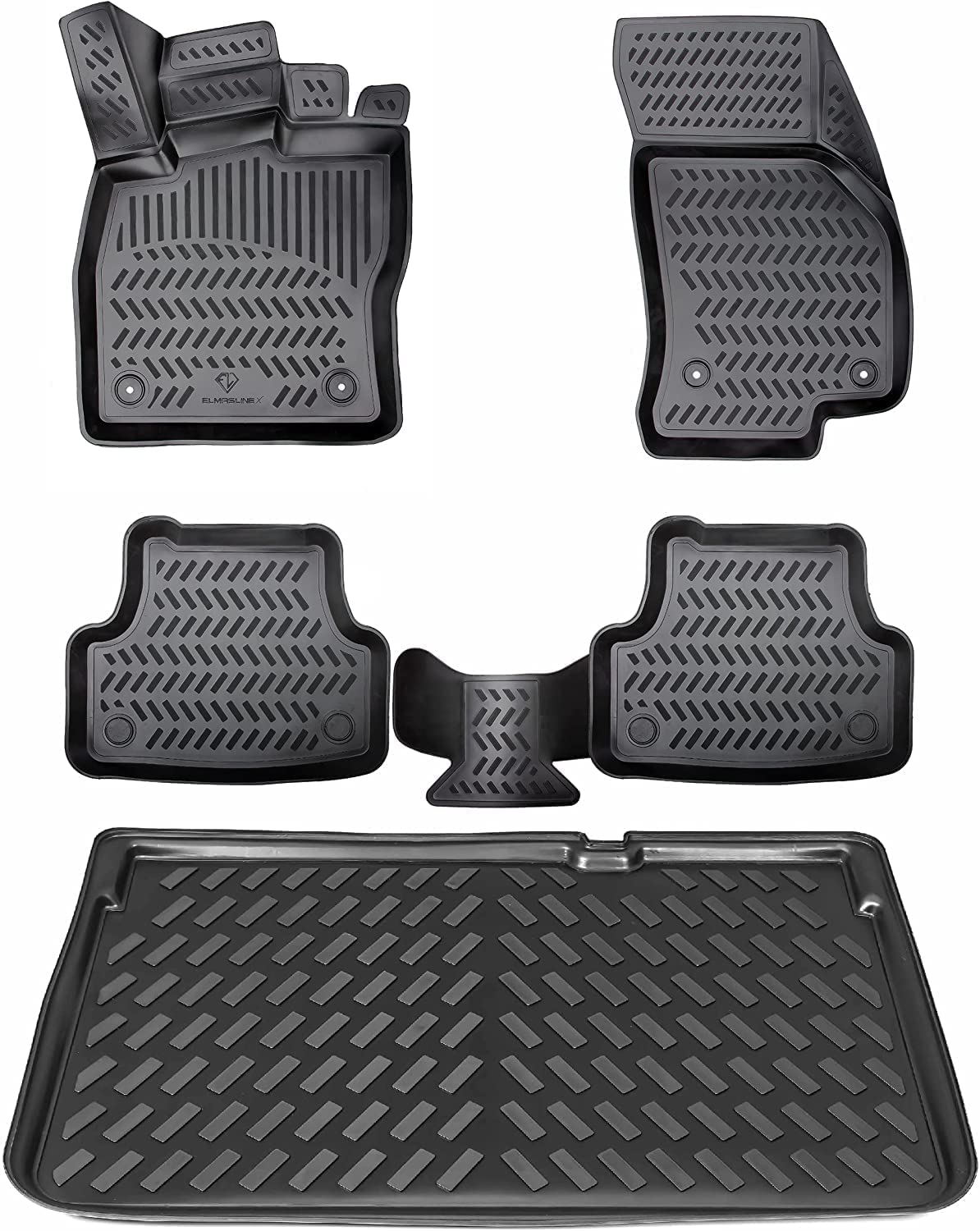ELMASLINE 3D Gummimatten & Kofferraumwanne Set für Mini Cooper One ab 2014 | Zubehör Fußmatten Kofferraum ELMASLINE 3D Gummimatten & Kofferraumwanne Set für Mini Cooper One ab 2014 | Zubehör Fußmatten Kofferraum von Elmasline
