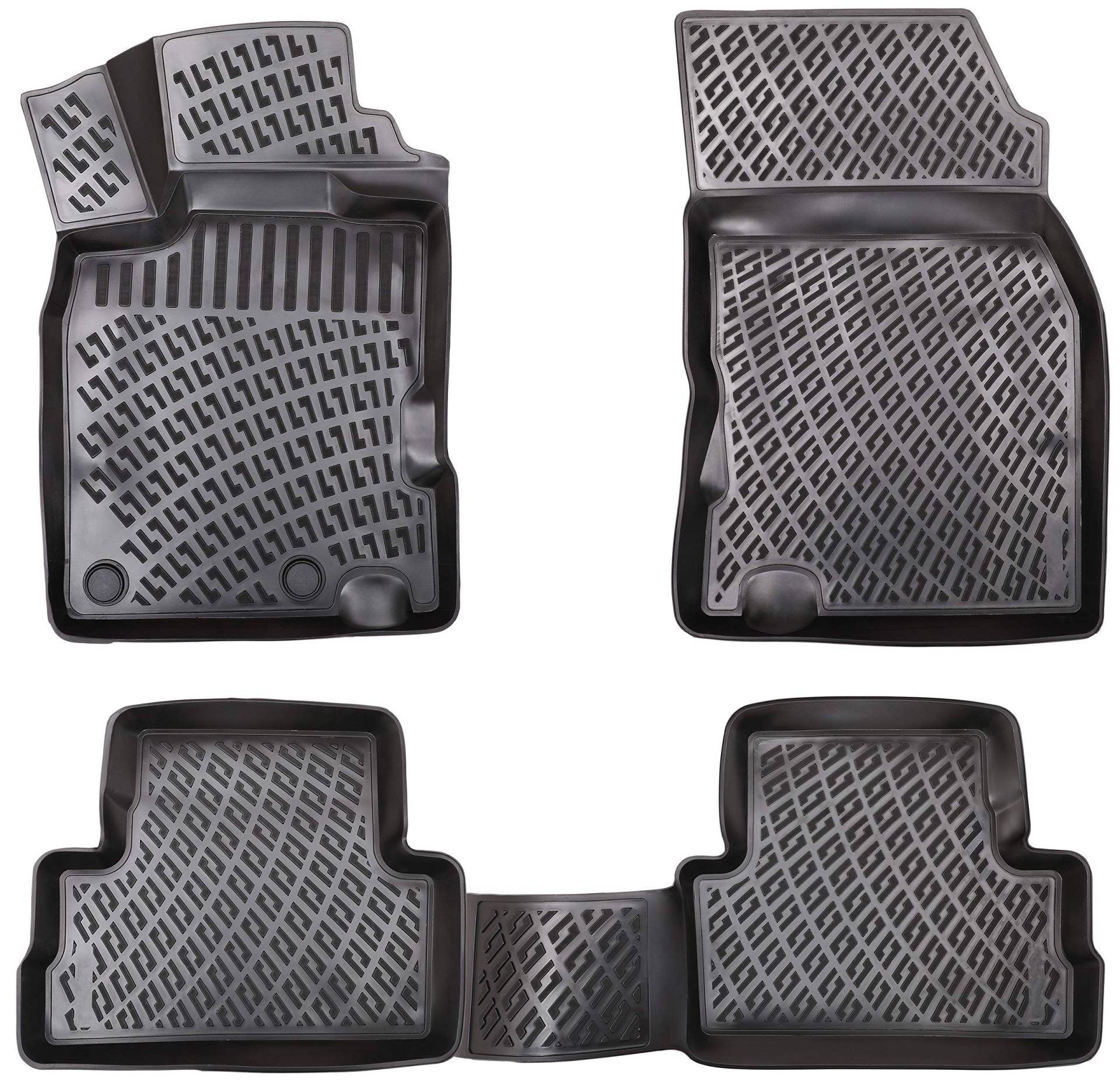 Elmasline 3D Gummimatten Set für Renault Megane 3 ab 2008-2016 Schrägheck | Fußmatten Set mit hohem Rand - Zubehör Elmasline 3D Gummimatten Set für Renault Megane 3 ab 2008-2016 Schrägheck | Fußmatten Set mit hohem Rand - Zubehör von Elmasline