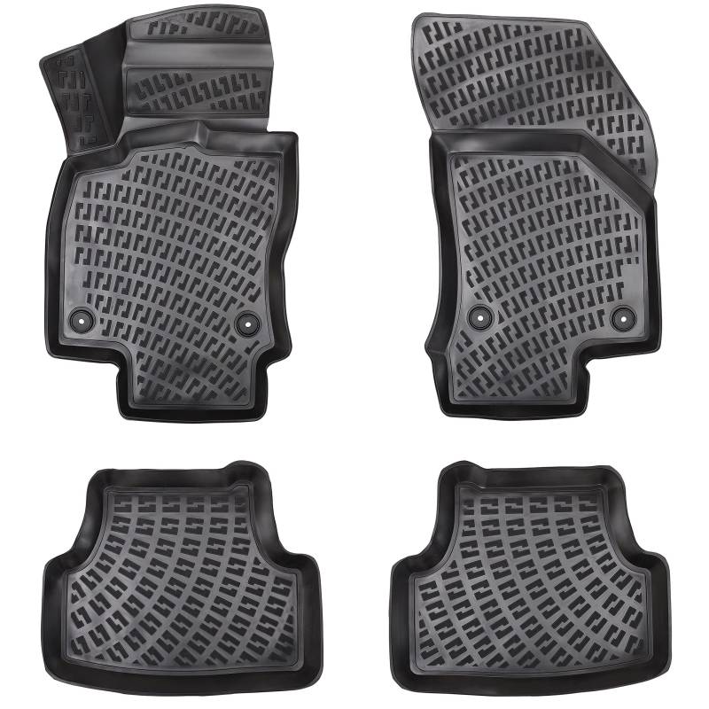 Design 3D Gummimatten Set für BMW 3er E46 Baujahr 1998-2007 | Extra hoher 5cm Rand von Elmasline