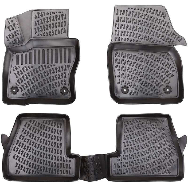 Elmasline Design 3D Gummimatten Set für Ford Mondeo (IV) 2007-2015 | Extra hoher 5cm Rand von Elmasline