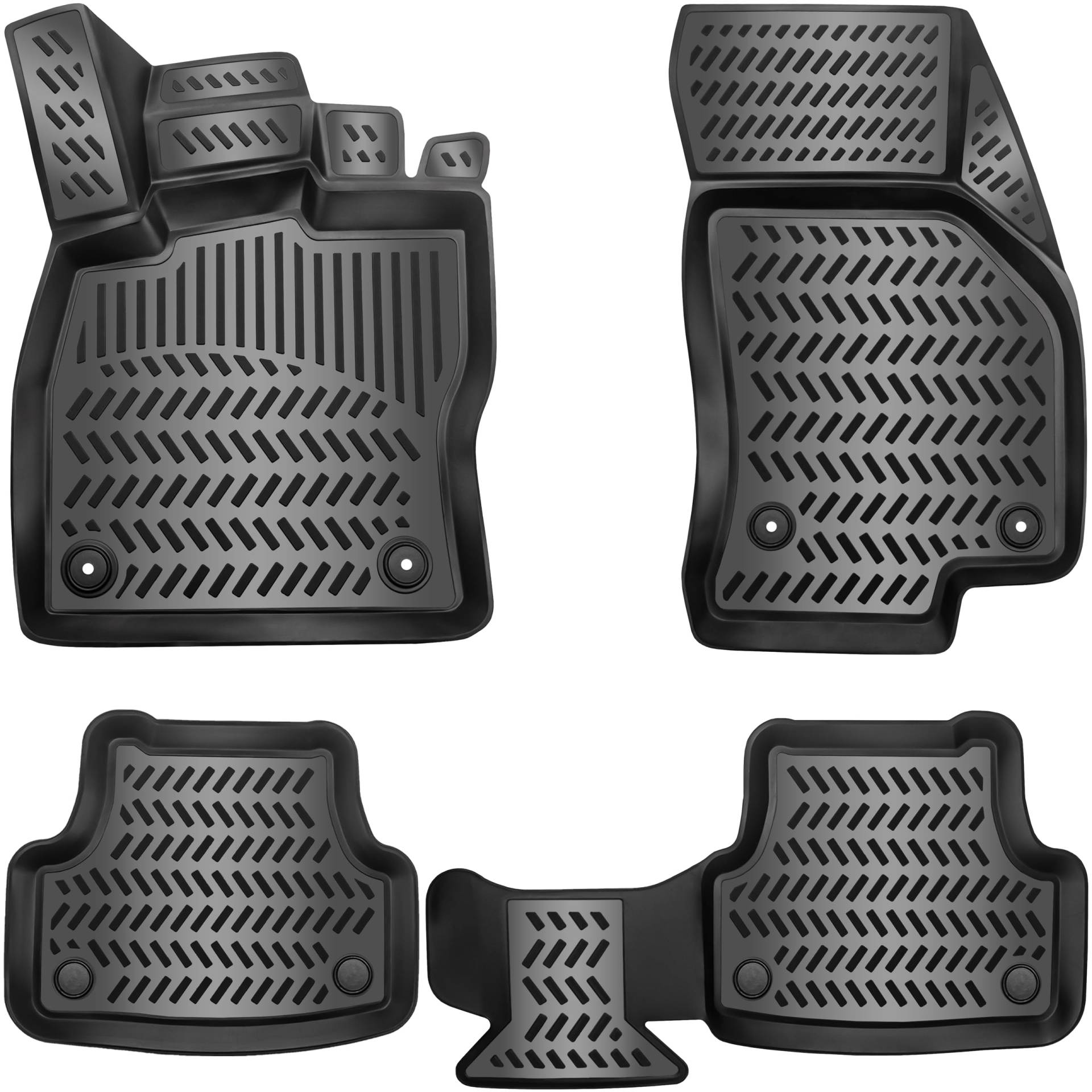 ELMASLINE 3D Gummimatten Set für Ford Ranger 2012-2022 | Extra hoher 5cm Rand | Zubehör Fußmatten ELMASLINE 3D Gummimatten Set für Ford Ranger 2012-2022 | Extra hoher 5cm Rand | Zubehör Fußmatten von Elmasline