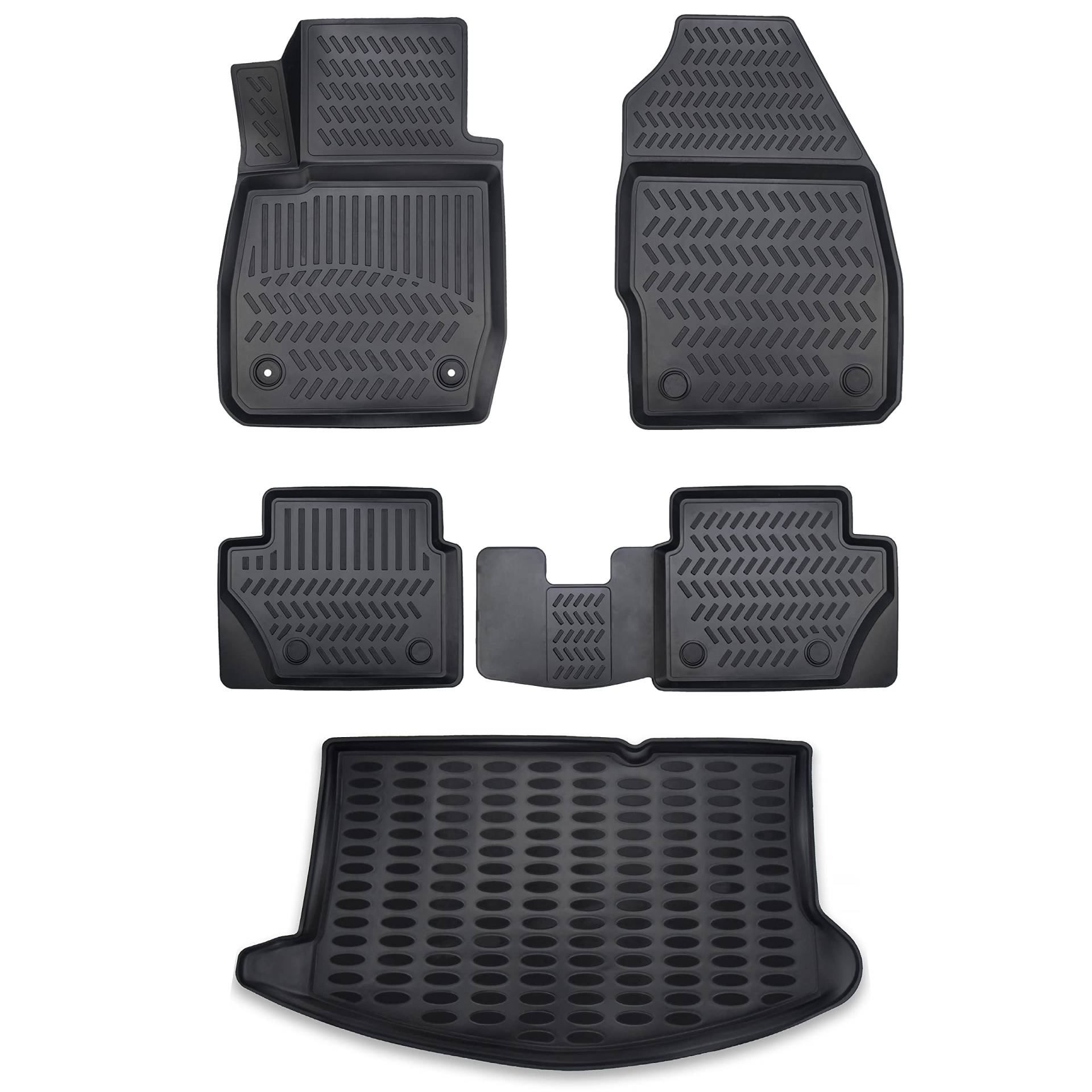 Gummimatten & Kofferraumwanne Set Ford Fiesta VI Schrägheck 2008-2016 3-/5-türer | Extra hoher 5cm Rand Gummimatten & Kofferraumwanne Set Ford Fiesta VI Schrägheck 2008-2016 3-/5-türer | Extra hoher 5cm Rand von Elmasline