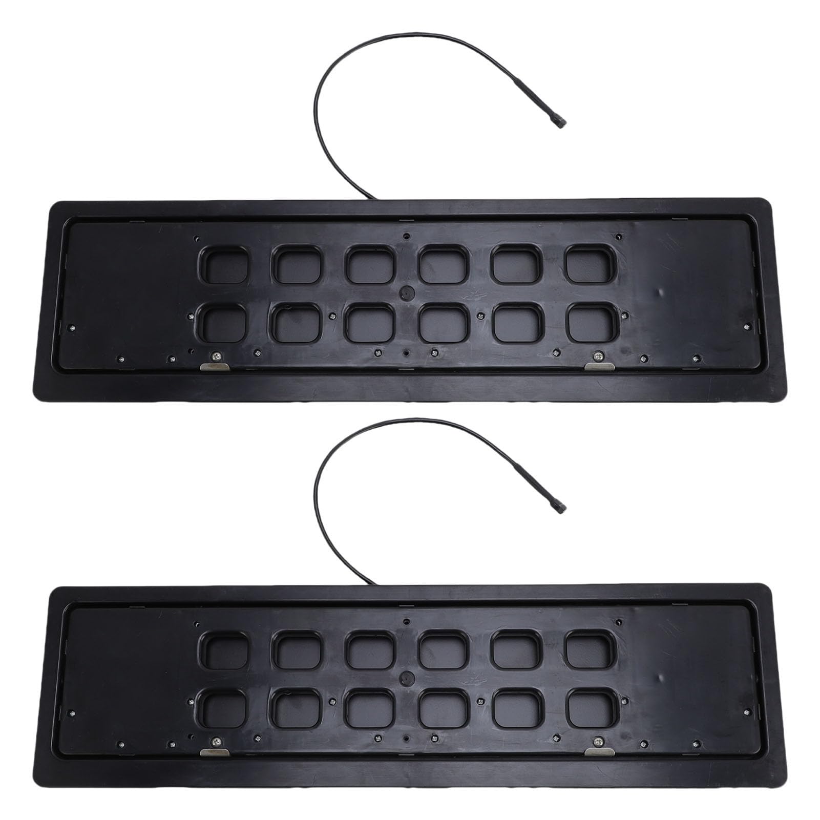 2 Pack Schwarzer Kennzeichenrahmen, Schwarzes Tylisches Nummernschildabdeckung, Nummernschild Vorne und Hinten mit Fernbedienung für Europäisches Standardauto 2 Pack Schwarzer Kennzeichenrahmen, Schwarzes Tylisches Nummernschildabdeckung, Nummernschild Vorne und Hinten mit Fernbedienung für Europäisches Standardauto von Elprico