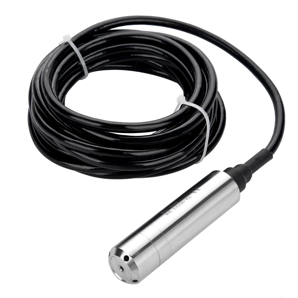 Flüssigkeitsstandsensor, DC24V 4-20mA Einwurf Wasserstandssensor Edelstahl Wasserstandsregler zur Erfassung der Reichweite von 0-5 m Flüssigkeitsstandsensor, DC24V 4-20mA Einwurf Wasserstandssensor Edelstahl Wasserstandsregler zur Erfassung der Reichweite von 0-5 m von Elprico