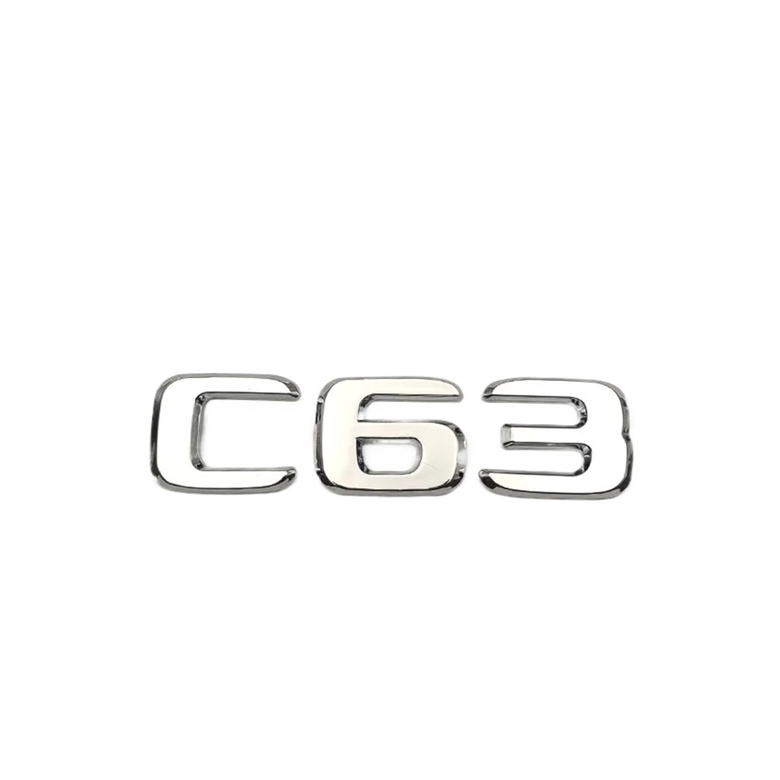 3D ABS Chrom C63 Auto Emblem Buchstaben Aufkleber Auto Heck Kofferraum Abzeichen für C63 W204 W205 W206 Zubehör 3D ABS Chrom C63 Auto Emblem Buchstaben Aufkleber Auto Heck Kofferraum Abzeichen für C63 W204 W205 W206 Zubehör von EmbemsCar