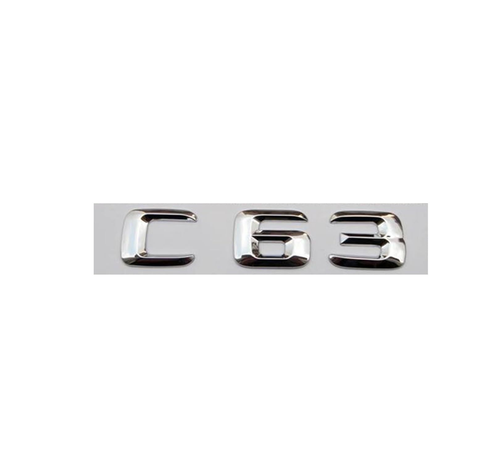 3D Chrom Auto-Buchstaben für C63 C180 C200 C220 C260 C300 W205 W204 W203 Kofferraum Auto Emblem Logo Aufkleber Zubehör (C63) von EmbemsCar
